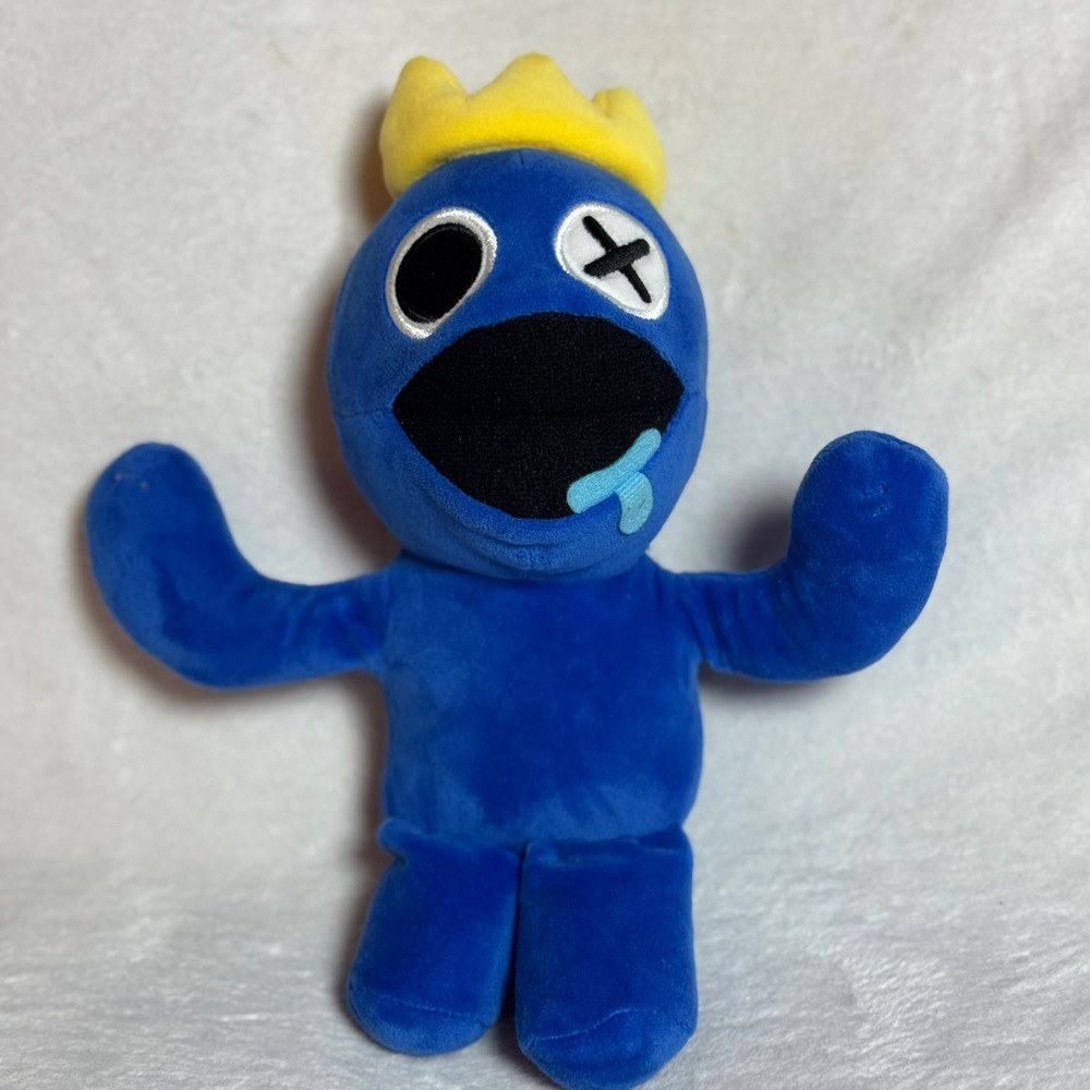 Rainbow Friends 9" Collectible Plush Toy Blue Phat Mojo Official Licensed Gaming